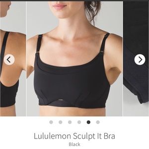 Lululemon Sculpt It Bra in black